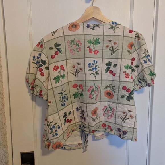 Petal & Pup, Asta Tie Front Top & Pull-On Shorts Set, NWT, Size M - Picture 3 of 5